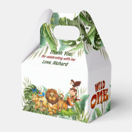 Wild One Tropical First Birthday Party Danke Geschenkschachtel