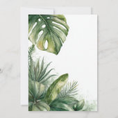 Wild One Tropical Safari Animals 1st Birthday Einladung (Rückseite)