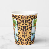 WILD ONE Tropical Safari Leopard Character Cat 🐆 Pappbecher (Rechts)