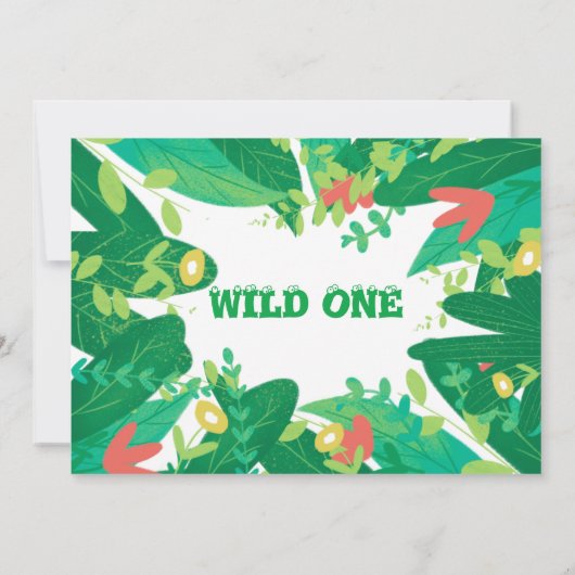 Wild One Tuxedo Kitty Kids 1st Birthday Einladung (Rückseite)