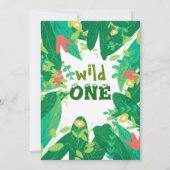 Wild One Tuxedo Kitty Kids 1st Birthday Einladung (Rückseite)