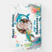 Wild One Undersea 1. Geburtstag Foto Banner (Vertikal)