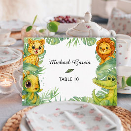 Wild One Watercolor 1st Birthday Party Place Cards Platzkarte
