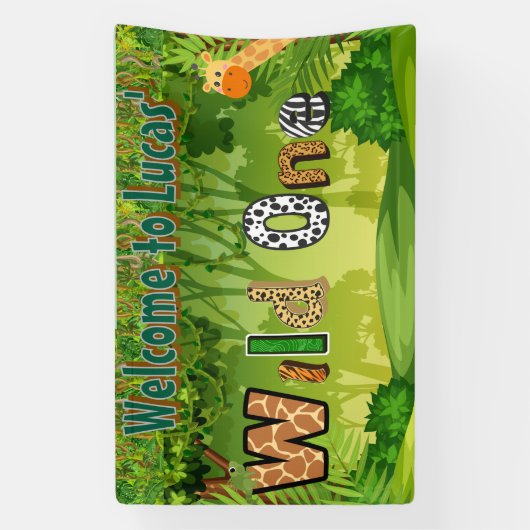 Wild One Welcome Banner (Vertikal)