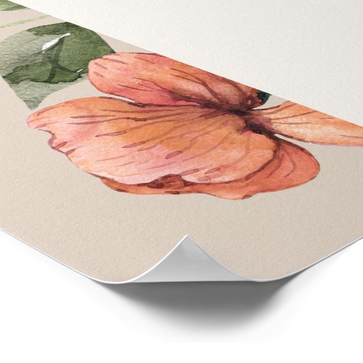 Wild One Wildblume Welcome Poster (Ecke)