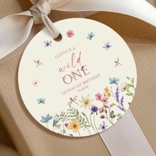 Wild One Wildflower Wild Flower 1. Geburtstagsfeie Geschenkanhänger