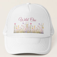 Wild One Women's Hat, Boho Wildblume Garden