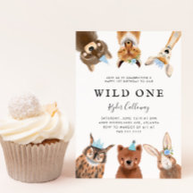 Wild One Woodland Animals erste Geburtstagsparty