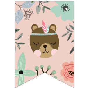 Wild One   Woodland Boho Thema Geburtstagsparty Wimpelkette