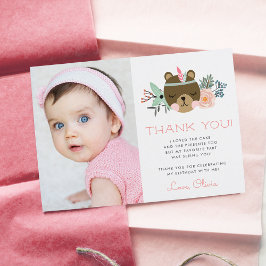 Wild One | Woodland Camping Themenwohnung Foto Fla Dankeskarte