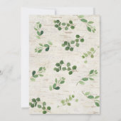 Wild One Woodland Party Animals 1st Birthday Einladung (Rückseite)