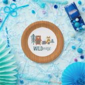 Wild-One-Woodland-Tier-Erstgeburtenpapier-Plat Pappteller (Party)