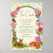 Wild One Woodland Time Capsule Floral Poster (Vorne)