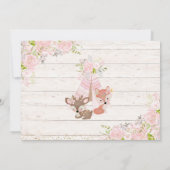 Wild One, Woodland, Tribal Einladung (Rückseite)