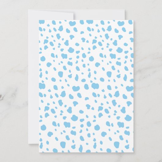 Wild One Zoo Animals Boy Baby Shower Einladung (Rückseite)