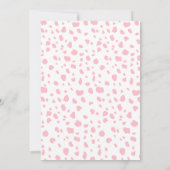 Wild-One-Zoo-Tiere Girl-Baby-Dusche Einladung (Rückseite)