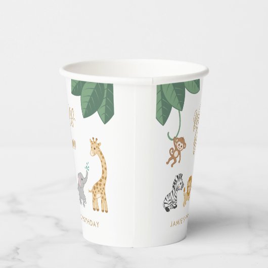 Wild One zum ersten Geburtstag Pappbecher (Rechts)