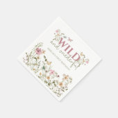Wild & Onederful Wildblumen 1. Geburtstagsfeier Serviette (Ecke)