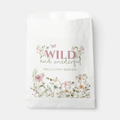 Wild & Onederful Wildflower 1st Birthday Party Geschenktütchen (Vorderseite)