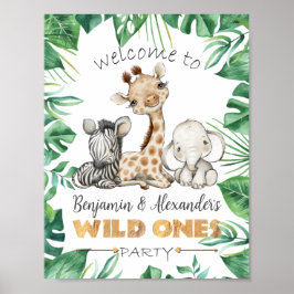 Wild Ones Geburtstagsparty Begrüßungstüren-Zeichen Poster