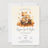 Wild Ones Triplets 1. Geburtstag Einladung (Vorderseite)