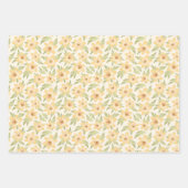 Wild Orange Anemone Blume - nahtlos. Geschenkpapier Set (Vorderseite)