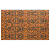 Wild Orange Black Tiger Stripes Animal Print Stoff (Yard (91,4 cm))