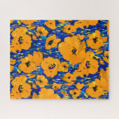 Wild Orange Popies Jigsaw Puzzle (Horizontal)