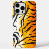 Wild Orange Tiger Leder Case-Mate iPhone Hülle (Rückseite)