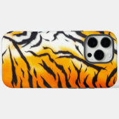 Wild Orange Tiger Leder Case-Mate iPhone Hülle (Rückseite (Horizontal))