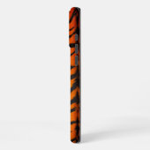Wild Orange Tiger Leder iPhone Hülle (Linke Seite)