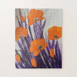 Wild-Orangenmohn Puzzle