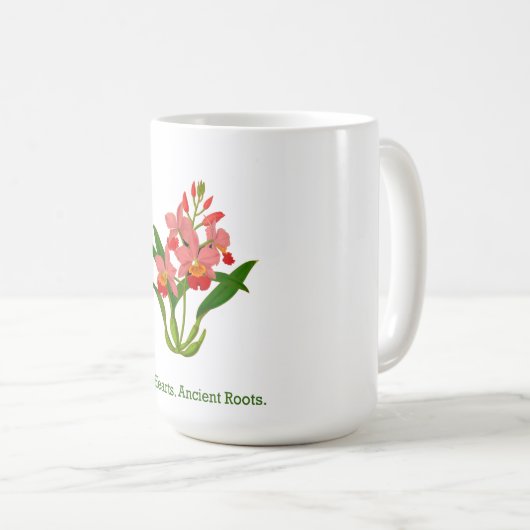 Wild Orchid Bloom Kaffeetasse (VorderseiteRechts)