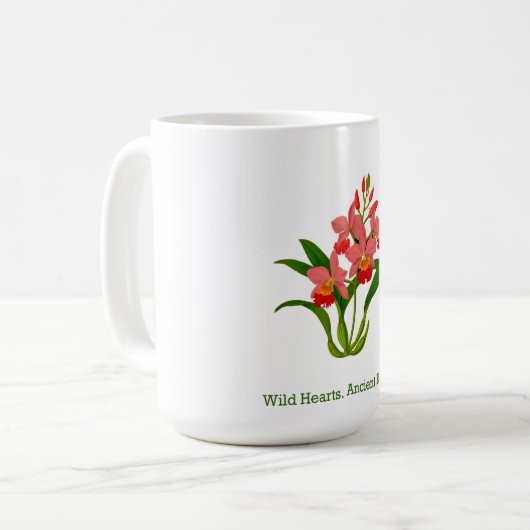 Wild Orchid Bloom Kaffeetasse (Vorderseite Links)