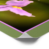 Wild-Orchid-Blume Abstrakt Poster (Ecke)