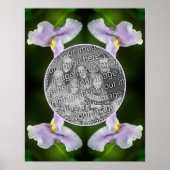 Wild Orchid Blume Rahmen hinzufügen Ihr eigenes Fo Poster (Vorne)