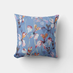 Wild Orchid Elegante: Watercolor Luxus Kissen
