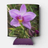 Wild Orchid Lila tropische Blume Dosenkühler (Rückseite)