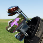 Wild Orchid Lila tropische Blume Golf Headcover (In Situ)