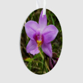Wild Orchid Lila tropische Blume Ornament (Vorderseite)