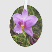 Wild Orchid Lila tropische Blume Ornament (Vorderseite)
