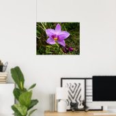 Wild Orchid Lila tropische Blume Poster (Heimbüro)