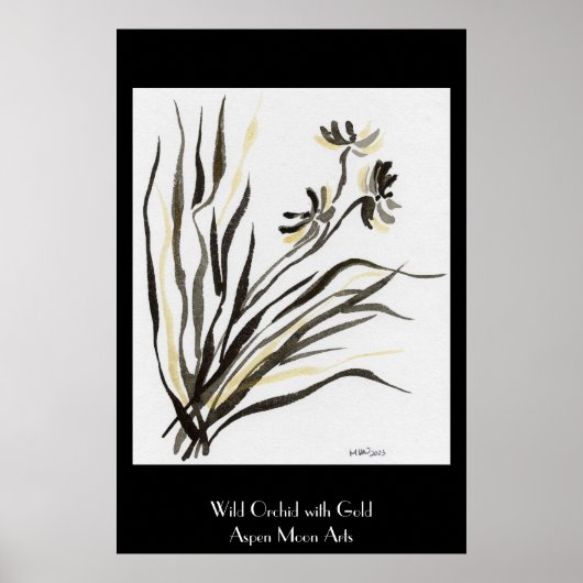 Wild Orchid mit Gold Poster (Vorne)