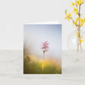 Wild Orchid Nature Foto Karte (Gelbe Blume)