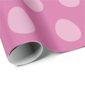 Wild Orchid Pink Ostereier Wrapping Paper Geschenkpapier (Rolleneckpunkt)