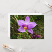 Wild Orchid Purple Tropical Flower Karte (Vorderseite/Rückseite Beispiel)