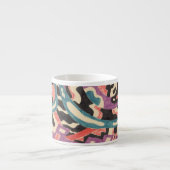 "Wild" Original Abstrakt Espressotasse (Vorderseite)