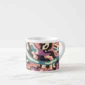 "Wild" Original Abstrakt Espressotasse (Vorderseite Rechts)