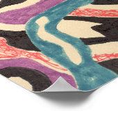 "Wild" Original Abstrakt Poster (Ecke)