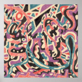 "Wild" Original Abstrakt Poster (Vorne)